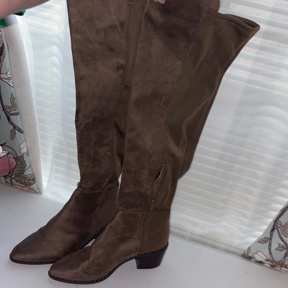 Steven By Steve Madden Tan Over the Knee Boots